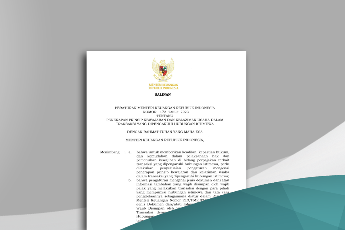 PMK 172/2023 Perbarui Konten Dokumen Lokal dalam TP Documentation 